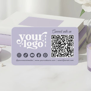 Carte De Visite Connectez-vous aux médias sociaux américains QR Co