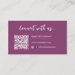 Carte De Visite Connectez-vous avec nous Instagram Facebook Logo B