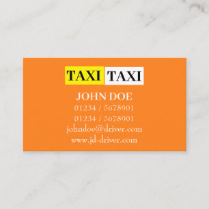 Carte De Visite Connexion à la cabine jaune