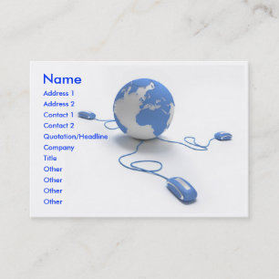 Carte De Visite Connexion du monde