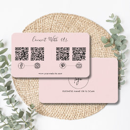 Carte De Visite Connexion Moderne Avec Us QR Code Social Médias Ro