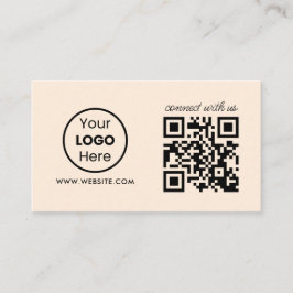 Carte De Visite Connexion personnalisée avec le code QR Us | Logo 