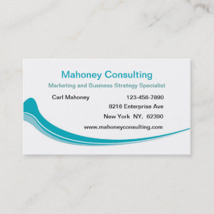 Carte De Visite Conseil en marketing d'entreprise moderne
