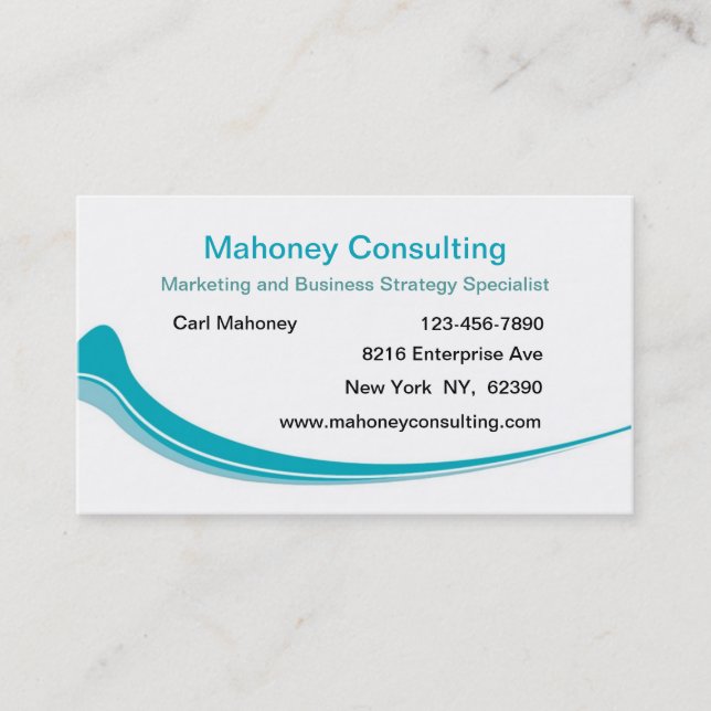 Carte De Visite Conseil en marketing d'entreprise moderne (Devant)