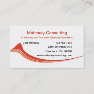 Carte De Visite Conseil en marketing d'entreprise moderne