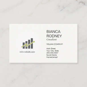 Carte De Visite Conseil marketing Graphique de données