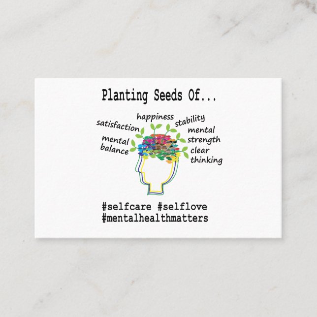 Carte De Visite Conseiller de santé mentale (Devant)