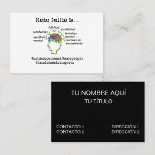 Carte De Visite Conseiller en santé mentale espagnol