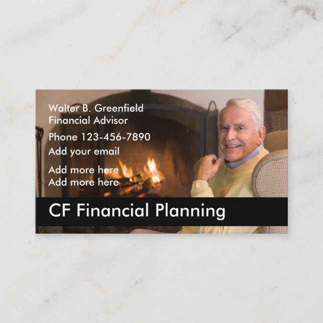 Carte De Visite Conseiller financier (Devant)