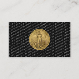 Carte De Visite Conseiller Financier Argent Gestion de Patrimoine