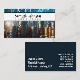 Carte De Visite Conseiller financier Comptable Gestion de patrimoi