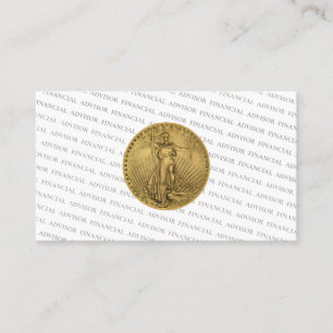 Carte De Visite Conseiller Financier Gestion de Patrimoine Pièce d