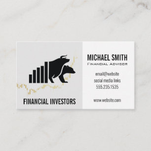 Carte De Visite Conseiller financier   Investissement   Icône du m