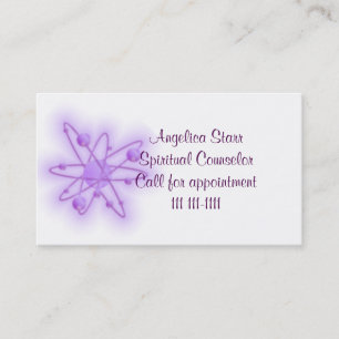 Carte De Visite Conseiller spirituel ou modèle psychique avec des