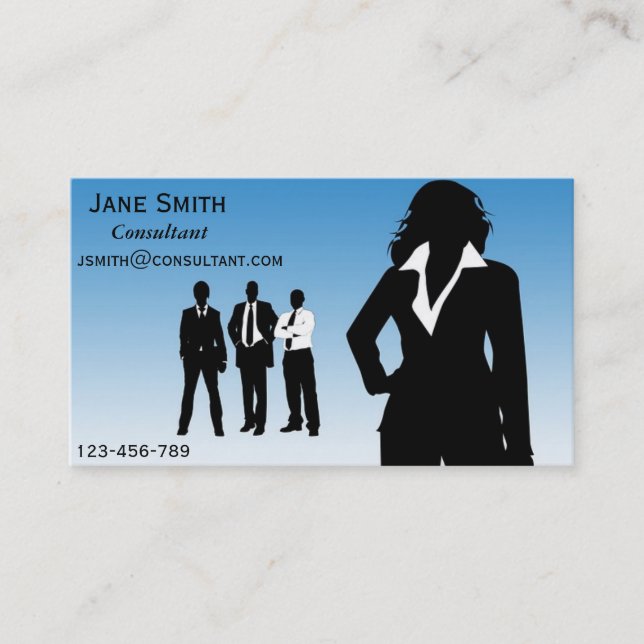 Carte De Visite Conseillère commerciale femme (Devant)