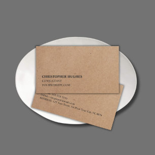 Carte De Visite Conseillère en papier minimaliste simple et élégan