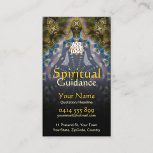 Carte De Visite Conseils spirituels de fractale de yoga