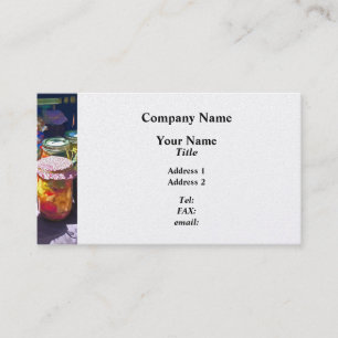 Carte De Visite Conserves au vinaigre et gelées