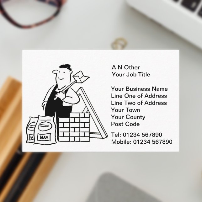 Carte De Visite Constructeurs & Services de construction (General Builder Business Card)
