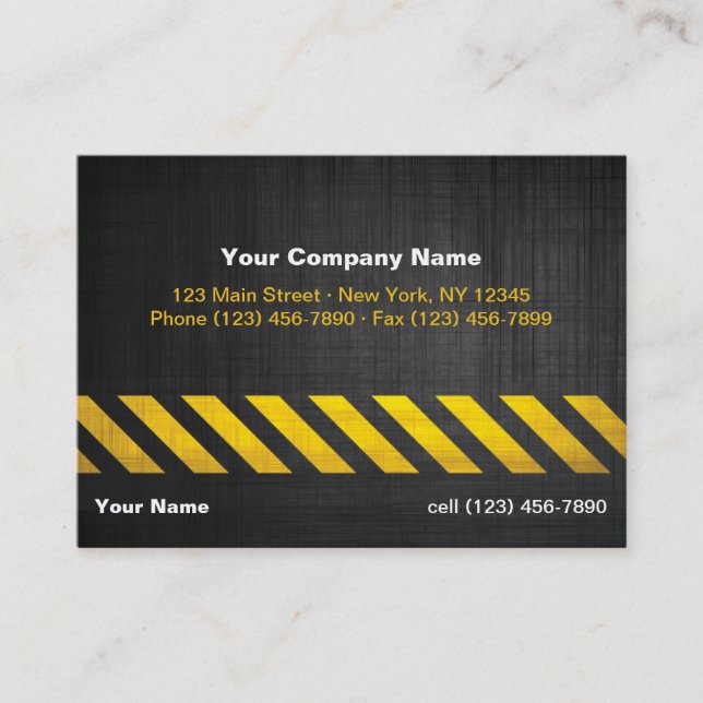 Carte De Visite Construction (Devant)