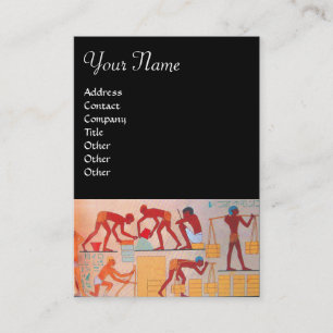 Carte De Visite CONSTRUCTION ARCHITECTURALE jaune noir rouge