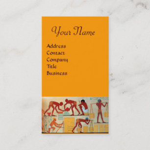 Carte De Visite CONSTRUCTION ARCHITECTURALE rouge jaune orange
