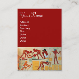 Carte De Visite CONSTRUCTION ARCHITECTURALE rouge jaune orange