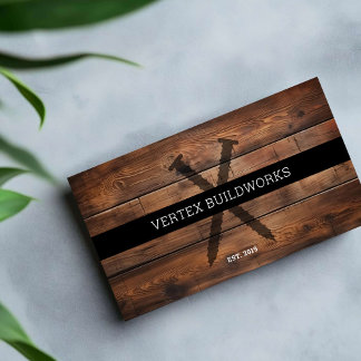Carte De Visite Construction Bois Vis de mobilier bois rustique