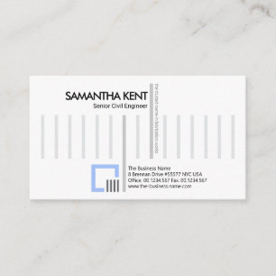 Carte De Visite Construction créative élégante Ingénierie des barr