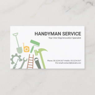 Carte De Visite Construction Creative Handyman Outils Home Répara