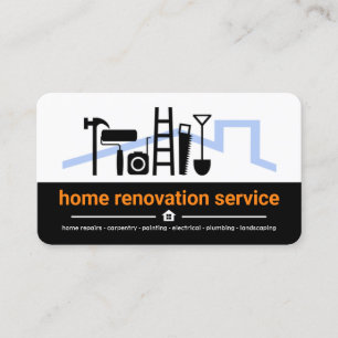 Carte De Visite Construction de calques noirs blancs professionnel