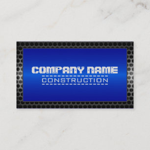 Carte De Visite Construction de la frontière métallique Élégant Ac