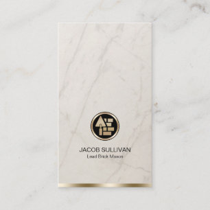 Carte De Visite Construction de maçonnerie en brique de pierre Mas