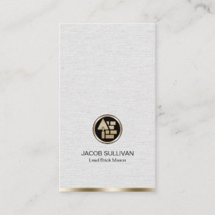 Carte De Visite Construction de maçonnerie en brique de pierre Mas