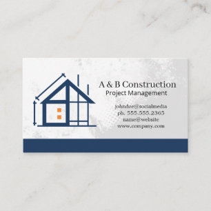 Carte De Visite Construction de maison   Architecte de projet de c