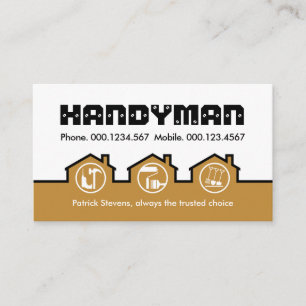 Carte De Visite Construction de maison Maison Marron Couches