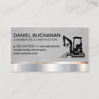 Carte De Visite Construction | Digger terrestre | Dozer