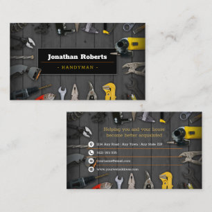 Carte De Visite Construction Entrepreneur Handy Man