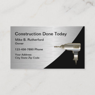 Carte De Visite Construction fraîche de soudure