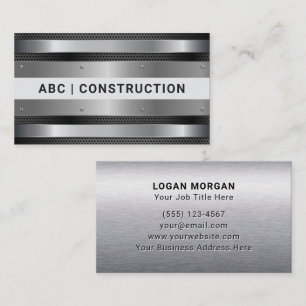 Carte De Visite Construction Métallique Professionnelle Sur Mesure