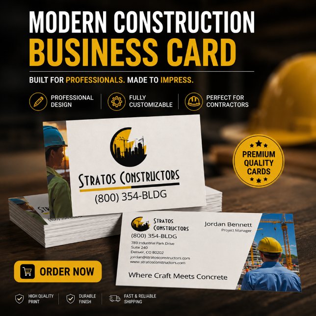 Carte De Visite Construction Moderne  (Créateur téléchargé)