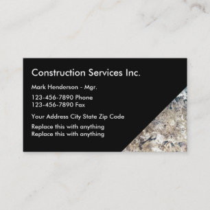 Carte De Visite Construction moderne Businesscards