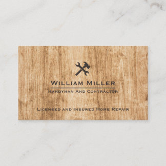 Carte De Visite Construction moderne Handman Carpenter Outils