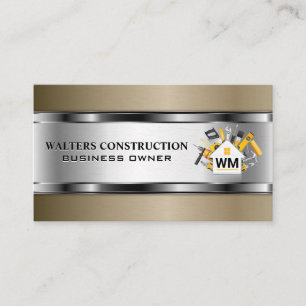 Carte De Visite Construction   Outils de réparation à domicile   L