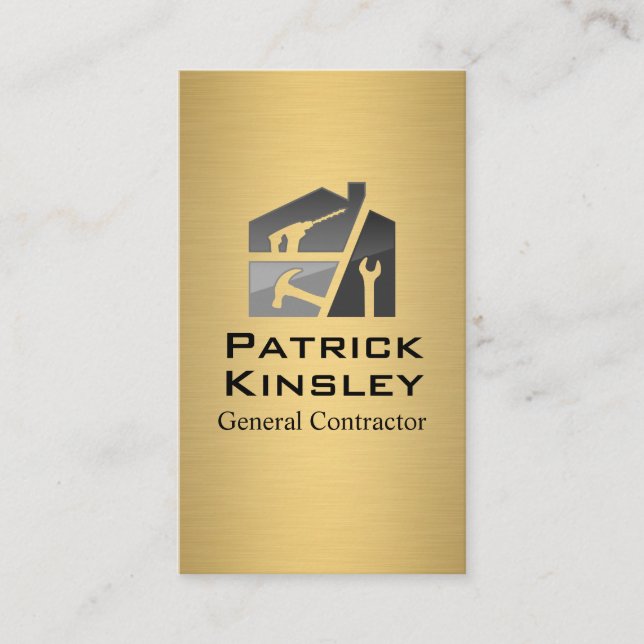 Carte De Visite Construction résidentielle | Entrepreneur (Devant)