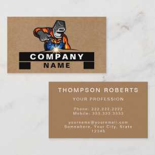 Carte De Visite Construction Rusty Professional