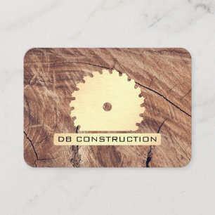 Carte De Visite Construction / Scie et bois