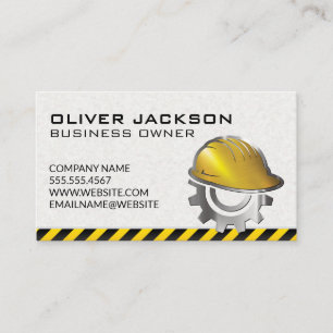 Carte De Visite Construction Véhicule d'excavation Logo du Cas