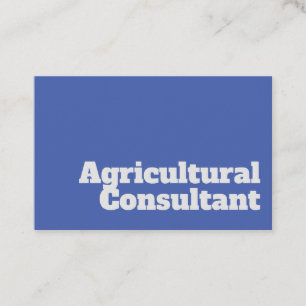 Carte De Visite Consultant agricole gras et clair