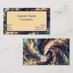 Carte De Visite Consultant Art Abstrait moderne